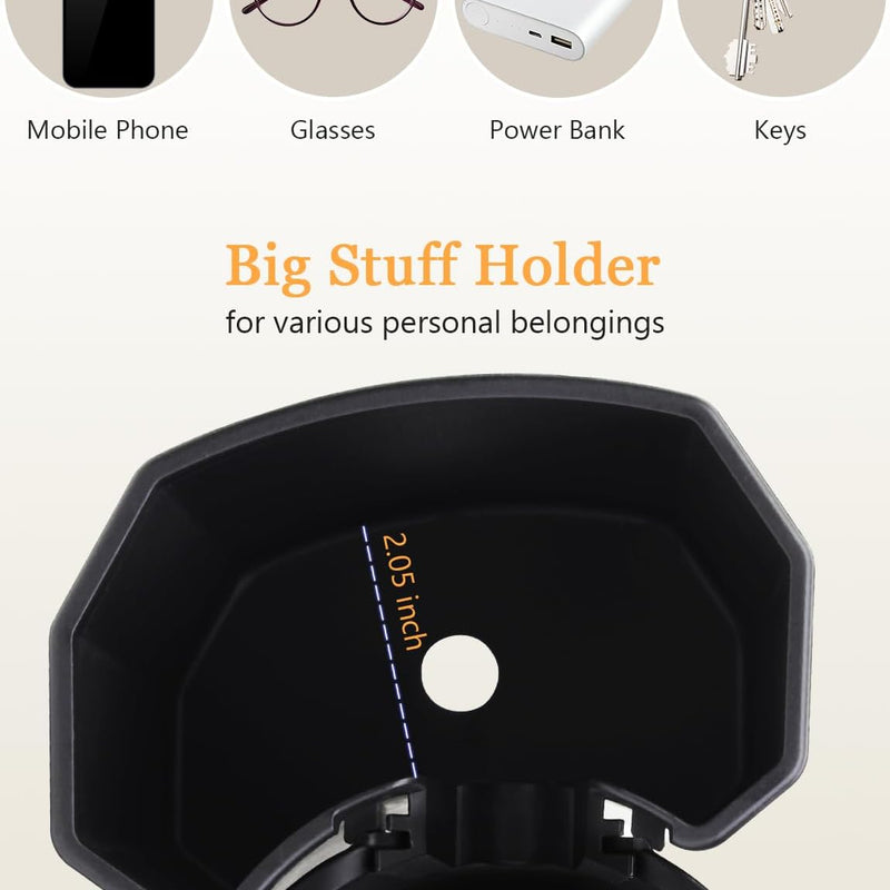 Universal Stroller Cup Holder with Phone Holder for Walker Wheelchair | 360° Rotatable Strong Clip, Big Storage Space, Also for Stroller, Bike (UM-SCH-B2505)