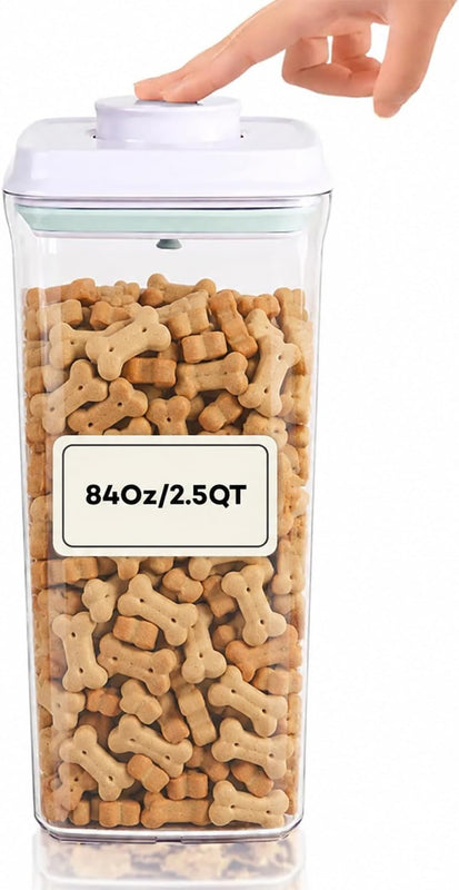 Bop Top Airtight Food Storage Containers | Pop-Top Lid | 2 Cups / 16 Oz | kitchen canister set, for flour, sugar, snacks, pasta, baking