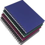 Spiral Notebook Journal,4 Pack A5 Hardcover Spiral Notebooks,5.7" x 8.5",160 Pages,100gsm Paper,College Ruled Journals for Study and Notes (Red, Green,Blue,Grey)