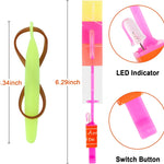 25-Set LED Flying Toy, 25 Slingshot & 25 Glow Helicopters, Perfect for Kids 8-12 Outdoor Party Favors