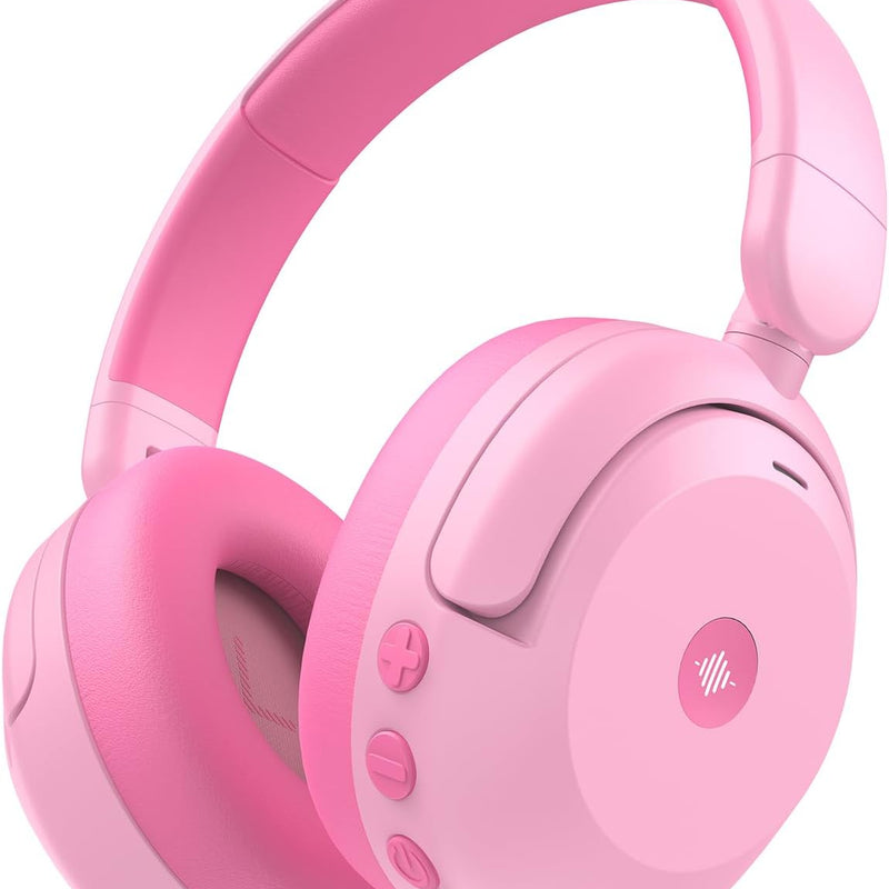 iClever BTH20 Active Noise Cancelling Headphones for Kids, 60H Battery, Type-C Fast Charging, Safe 80dBA Volume