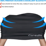 2 Pack Kids Swim Cap for Long Hair, Large Silicone Waterproof Swimming Cap for Age 3-15 Kids Girls Boys Toddler Children Youth Teen, Swim Hat for Braids and Dreadlocks, Keep Hair Dry