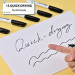 Permanent markers, 100 packs permanent markers bulk, quick dryingin one second, waterproof, smooth, noteasy to erase, durable, can be markedon glass, tiles and cloth, office supplies