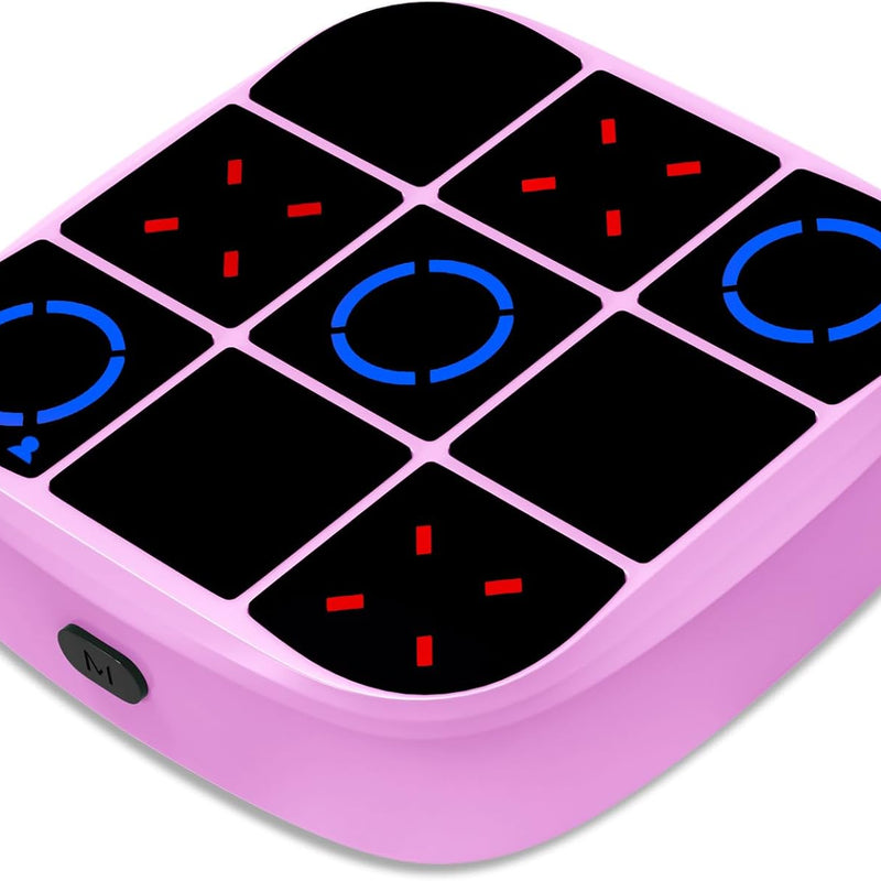 4-in-1 Tic-Tac-Toe Bolt Game: Handheld Puzzle Console for Educational & Memory Growth