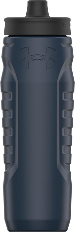 Under Armour Squeeze Water Bottles, 32 oz Water Bottles, Sideline Sports Water Bottle with Quick-Shot Lid, Quick & Easy Hydration, Gym Water Bottles, Squeeze Bottle, 1 32oz Bottle