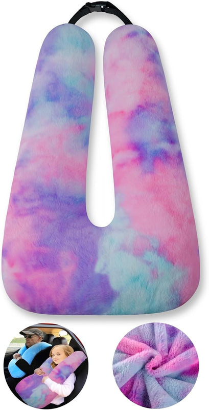 FHSGGP Travel Pillow Cushion for The Back Seat of Car Car Pillow | for Kids A Sleeping Artifact Suitable for Long-Distance Travel of Adults and Children Travel Pillow for Kids Pink
