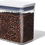 OXO Good Grips POP Container, Airtight Food Storage for Pantry, 1.7 Qt | Airtight Container for Coffee Beans, Sugar, Rice, One-Push Lid, Stackable, Dishwasher Safe, Rectangle Shape