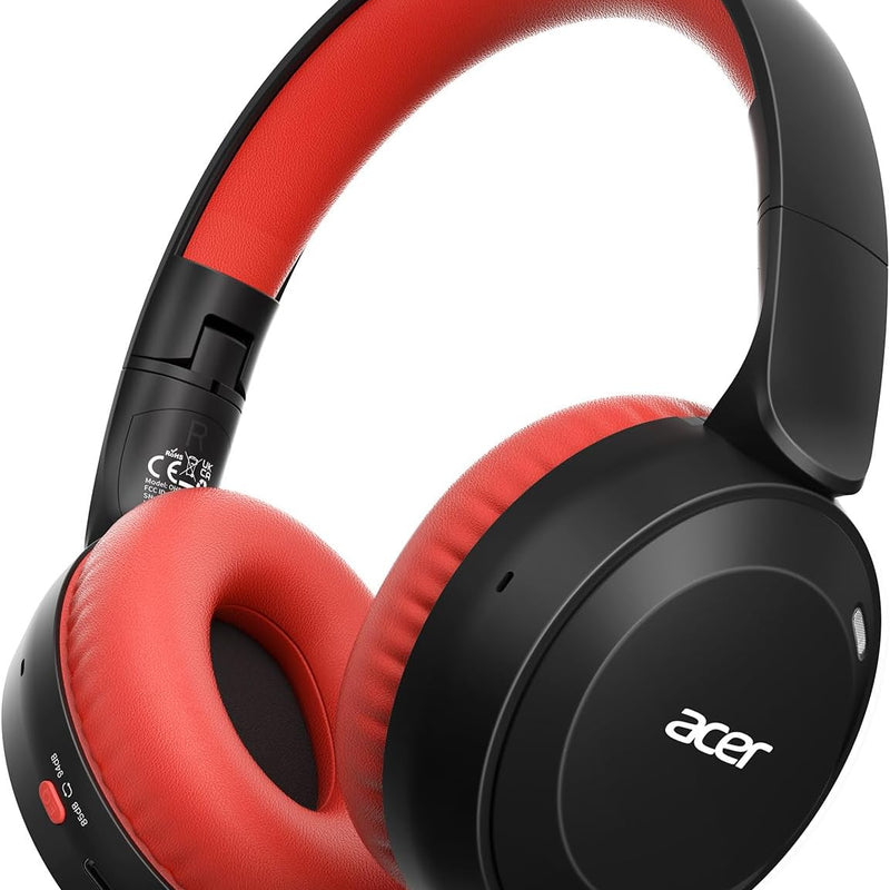 Acer Kids Bluetooth Headphones, 85/94dB Volume Limited, 60H Playtime, Bluetooth 6.0, Lightweight Over-Ear Wireless Headphones for Kids, Toddler Headphones with Built-in Mic, Purple-Green