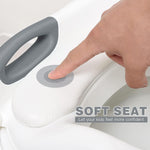 Potty Training Toilet for Toddlers, Anti-Slip Potty Training seat, Classic | SKYROKU, Fits Round & Elongated Toilets, 6 Heights, Splash Guard, Padded Cushion, Holds 200+ lbs, Foldable, Easy to Assemble
