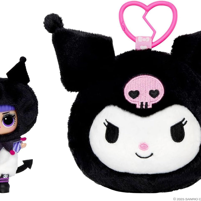 LOL Surprise Loves Hello Kitty and Friends Reversible Plush - Blind Plush with Matching Tot, Sanrio Characters, On-The-Go Play, 5 Surprises, 6 Adorable Styles!