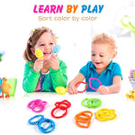 HAHA Baby Link-to-Go Connecting Rings - 18-Piece Set for Stroller, Car Seat, Crib, Playmat Attachment