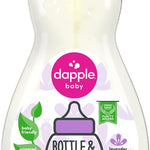 Dapple Baby Travel Cleaning Kit - 5 Piece- Baby Bottle & Dish Soap, Bottle Brushes, and Drying Rack - Newborn Essentials