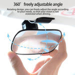Universal Car Interior Rearview Baby Mirror Wide Angle Convex Mirror Clip-on mirrors for Viewing Rear Passengers