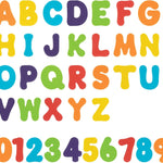 nuby foam bath letters and numbers set for toddlers 3+ years, 36 pieces