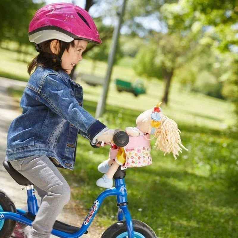 Haba Soft Doll Bike Seat for Plush Toys up to 15 inches, Easy Attachment and Removal