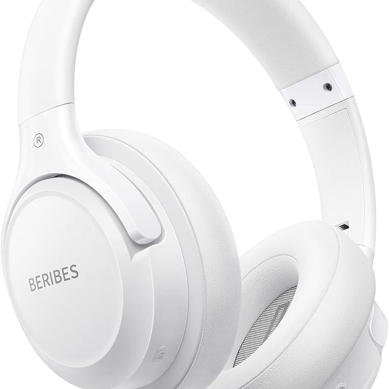 BERIBES Bluetooth Headphones Over Ear, 65H Playtime and 6 EQ Music Modes Wireless Headphones with Microphone, HiFi Stereo Foldable Lightweight Headset, Deep Bass for Home Office Cellphone PC Ect.