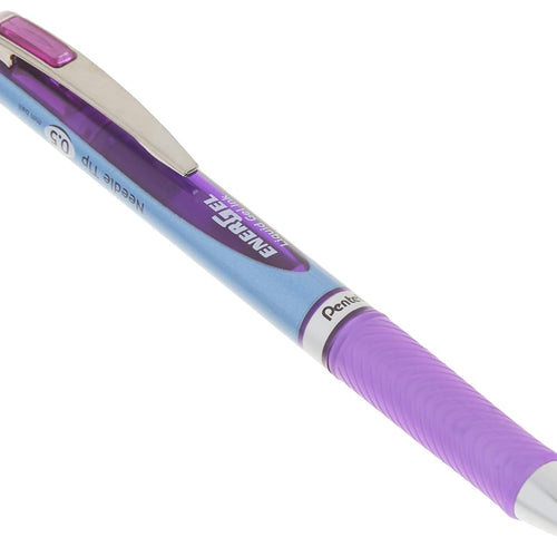 Pentel EnerGel RTX Retractable Liquid Gel Pen, (0.5mm), Fine Line, Metal Tip, Assorted Ink Colors, Pack of 5 (BLN75BP5M)