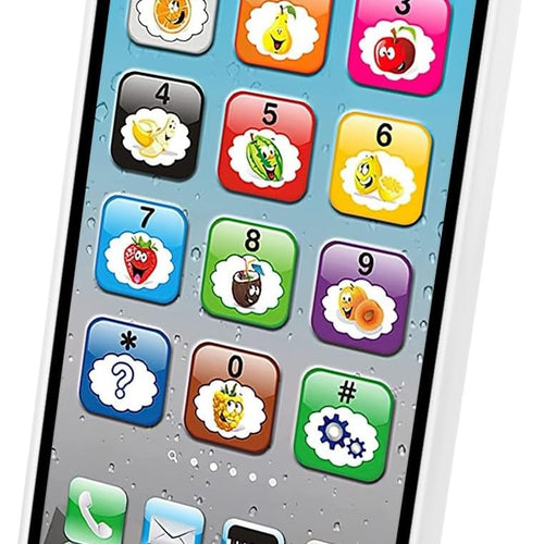Toy Learning Play Cell Phone with 8 Functions and Dazzling Lights Interactive Toy for Toddler Baby Kids Boys Girls