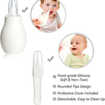 Baby Grooming Kit, Infant Safety Care Set with Hair Brush Comb Nail Clipper Nasal Aspirator,Baby Essentials Kit for Newborn Girls Boys (Grey White)