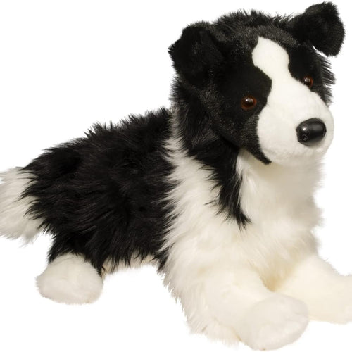 Douglas Chase Border Collie Dog Plush Stuffed Animal | 16-inch