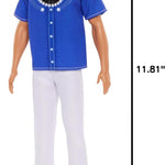 Barbie Fashionistas Ken Doll #226 Wearing a Removable Western Shirt, Pants & Boots, Blonde Fashion Doll, 65th Anniversary Collectible