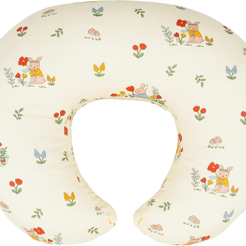 x-vesolje Nursing Pillow, Breastfeeding Pillow with Removable Cover, Ergonomic Breast Feeding Pillow, Baby Feeding Support Pillow for Mom Easier Breastfeeding- Original Size/Leaves