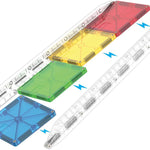 MAGNA-TILES Rail Racers 33-Piece Magnetic Construction Set, The Original Magnetic Building Brand