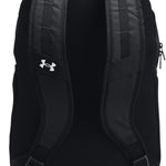 Under Armour Unisex-Adult Hustle 6.0 Backpack, (002) Black/Black/White, One Size Fits Most