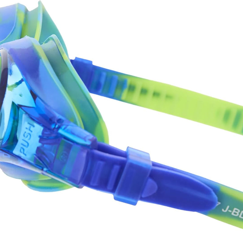 TYR Kids' Swimple Goggles - Colorful Swim Goggles for Beginners | Comfy Youth Unibody Fit | Advanced Anti-Fog UV Eye Protection | Safe No-Leak Silicone Gaskets | Quick-Adjust Release Button