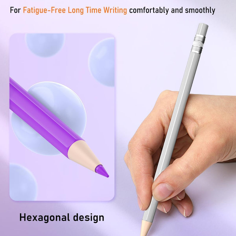 Four Candies Mechanical Colored Pencils, Erasable Mechanical Pencils with Sharpener and Bag, Aesthetic Drafting Tools Ideal for Both Beginners 2.6mm, 36PCS