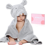 TBEZY Baby Hooded Towel with Unique Animal Design Ultra Soft Thick Cotton Bath Towel for Newborn (Bunny)