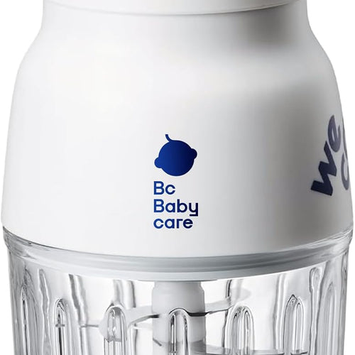 Bc Babycare Baby Food Maker-Glass Baby Puree blender for Fruit, Vegatable & Meat,Mini Food Processor for Potatoes, Grapes & Strawberries,White,10oz