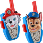 Ekids Paw Patrol static-free extended range walkie talkies for kids indoor and outdoor use, Chase Marshall