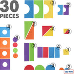 LOLO TOYS Large Building Foam Blocks - Giant Jumbo Big Blocks for Toddlers (30 Pieces)