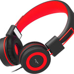 ELECDER i37 Kids Headphones for School Children Girls Boys Teens, Green | Foldable Adjustable Lightweight, 3.5mm Audio Jack On Ear Headphones for Smartphones Chromebook Computer PC Tablets Travel