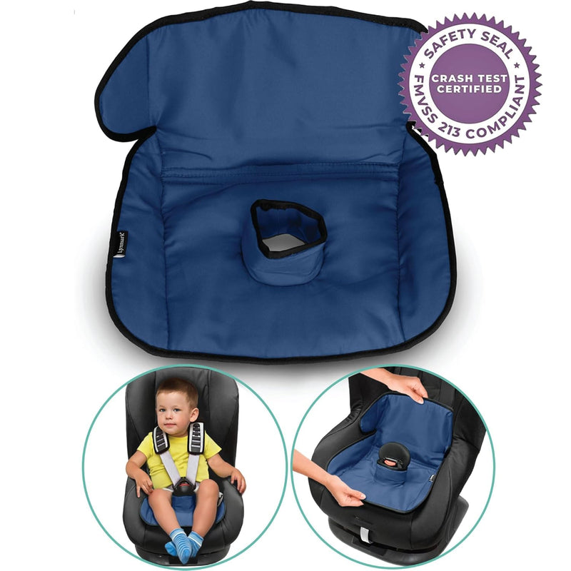 Lynmark® Potty Training Car Seat Protector Cover - Pee Protector, 1 Pk Navy | Waterproof Piddle Pads for Toddlers & Baby Universal Carseat - Washable Liner Mat for Spills, Nappy Leaks, Accidents