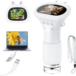 acoath kids handheld digital miniscope 1000x magnification portable 2.0 inch screen
