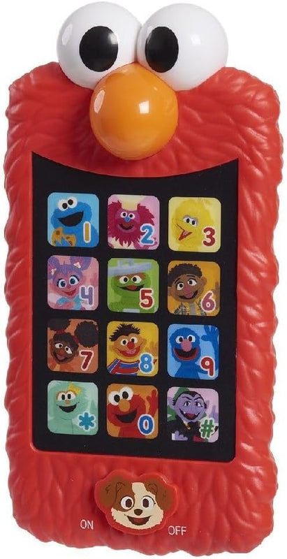 Just Play Sesame Street Learn with Elmo Phone for Kids, Ages 2 and Up, Educational Toy with 12 Learning Themes
