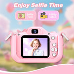 Goopow Kids Digital Camera: 1080P Video, 8X Zoom, Selfie Mode, 32GB SD Card