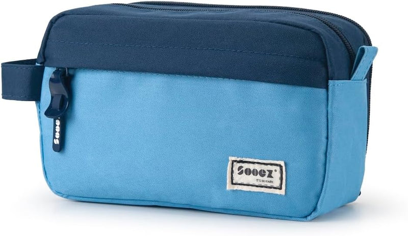 Sooez Original High Capacity Pencil Case, Big Pencil Bag Pouch Box Organizer Pen Case, Aesthetic Supply for Girls Adults, Portable Journaling Supplies with Easy Grip Handle & Loop, Mint Green