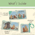 Winnie The Pooh Soft Book for Kids with On The Go Clip, 5 Inches, BPA Free