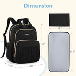 mommore Diaper Bag Backpack, Large Travel Baby Bag for Daily Essentials | Stylish Diaper Backpack for Toddler, Insulated Pockets, Changing Pad & Stroller Straps for Outdoor Trip