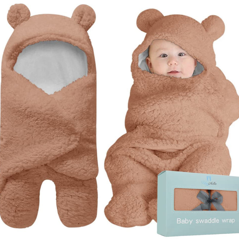 Baby Swaddle Blanket | Ultra-Soft Plush Essential for Infants 0-6 Months | Receiving Swaddling Wrap White | Ideal for Baby Boy Accessories and Newborn Registry | Perfect Baby Girl Shower Gift