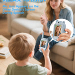 Pink-and-Blue 2-Pack Rechargeable Walkie Talkie for Kids with Video and Voice Changer, HD Camera, and Long Range