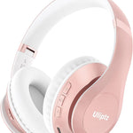 Uliptz Wireless Bluetooth Headphones, 65H Playtime, 6 EQ Sound Modes, HiFi Stereo Over Ear Headphones with Microphone, Foldable Lightweight Bluetooth 6.0 Headset for Travel/Office/Cellphone/PC
