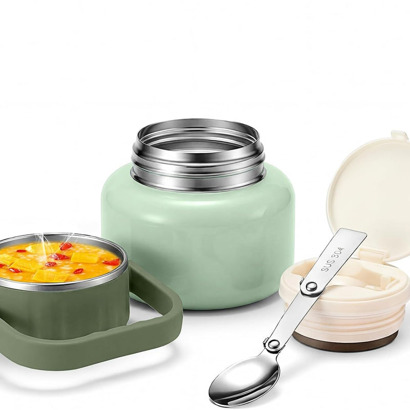 Kids Thermo Food Jar for Hot Food, 15.2 oz Vacuum Insulated Hot & Cold Lunch Container with 316 Stainless Steel Interior, Wide Mouth Soup Jar for School (Pink)