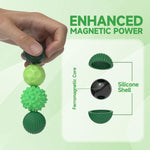 Magnetic Balls Fidget Toys Adults, 8pcs Stress Relief Magnet Sensory Ball with Silicone Shell for to Hands Anxious Mind,Office Desk Fidget for Autism ADHD Anxiety, Stocking Stuffers for Teens Girl