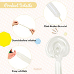 100pcs clear 260 balloons latex for tying balloon arch, decorations, parties, weddings and more