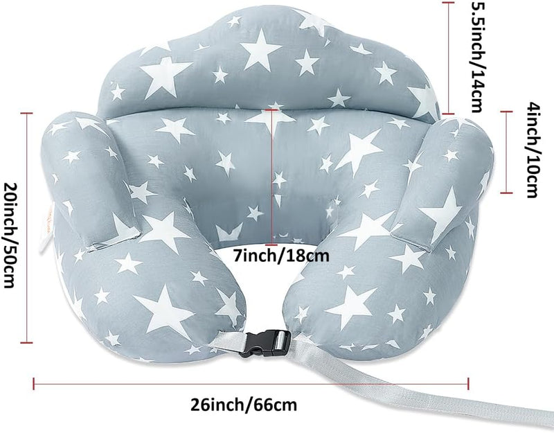 Chilling Home Nursing Pillow for Breastfeeding, Adjustable Nursing Pillow Breast Feeding Pillow Bottle Feeding, Breastfeeding Essentials for Newborn, Removable Cover