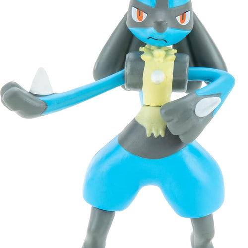Pokemon Characters Set 8 Pack Pokemon Games Garchomp, Pikachu, Eevee, Lucario, Riolu, Munchlax, Glaceon & Leafeon - Figurine Toys